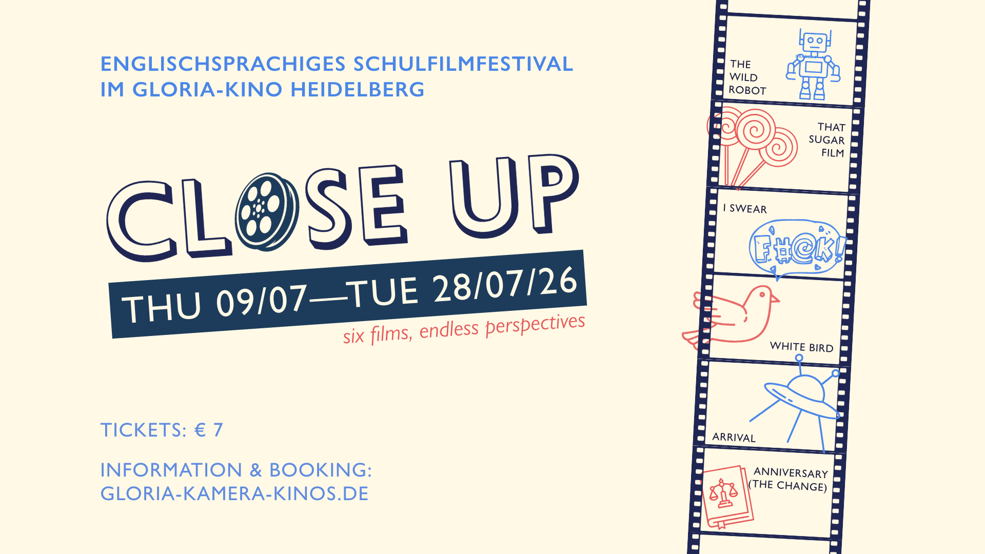 Close Up - Englischsprachiges Schulfilmfestival