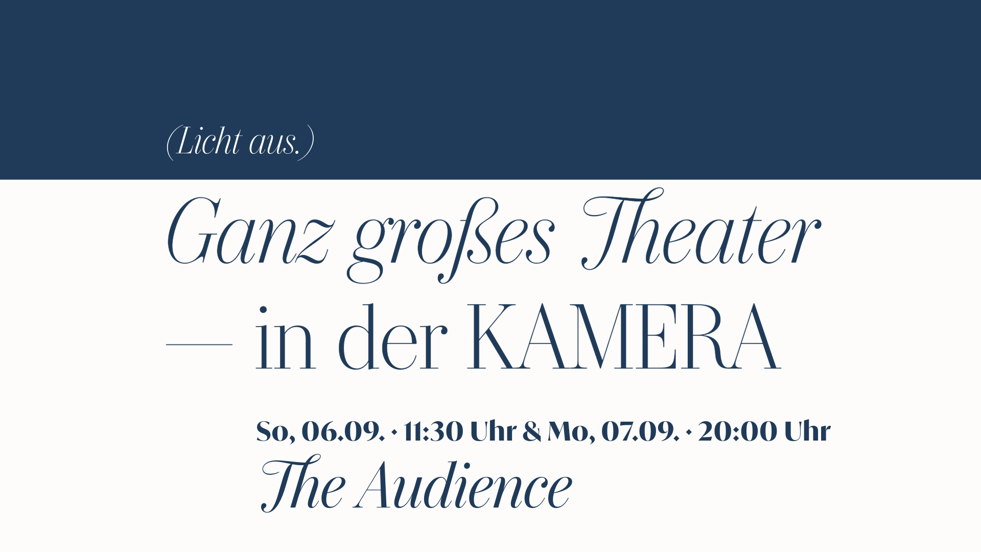 NT Live: The Audience mit Hellen Mirren